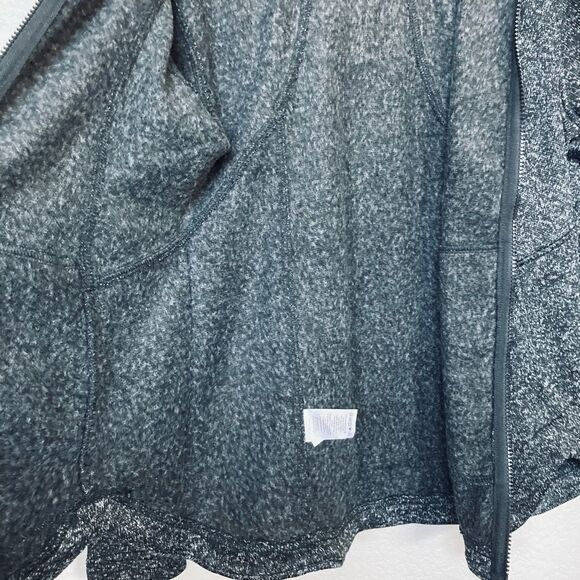 Eddie Bauer Radiator Fleece Black Hooded Zip Jacket - Picture 9 of 9